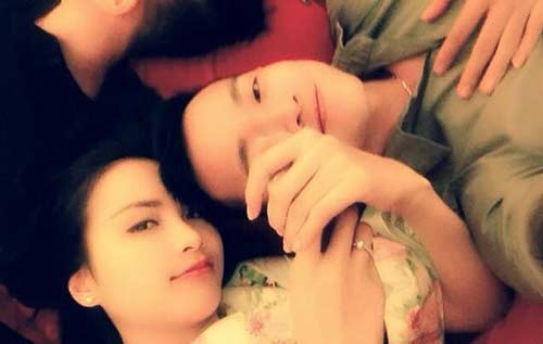 Diem Huong xuat hien tuoi tan sau tin bi chong bo hinh anh