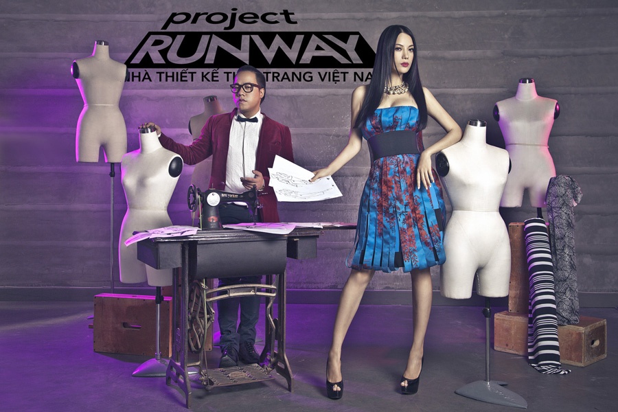 Truong Ngoc Anh, Tung Leo an tuong voi poster Project Runway hinh anh