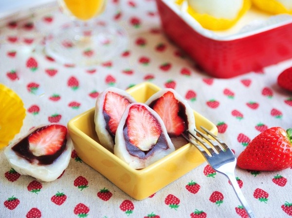 Mochi dau tay ngon mat ngon mieng dai ca nha hinh anh