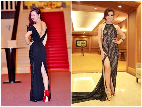 Những được cắt cúp táo bạo này tôn lên được những đường cong của người đẹp. Tuy nhiên lại quá hở hang, phản cảm so với tuổi của cô.