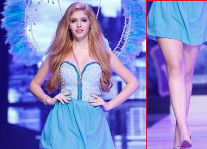 Nguoi dep Viet lo chan tho, eo 'banh mi' khi catwalk hinh anh