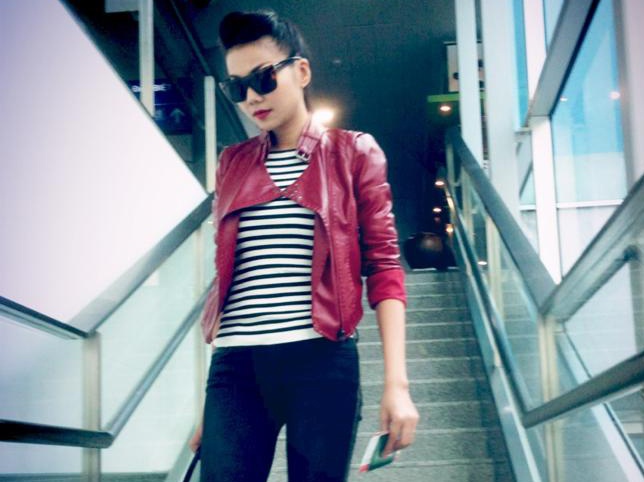 4 cong thuc mix ao thun gia re sanh dieu nhu Thanh Hang hinh anh