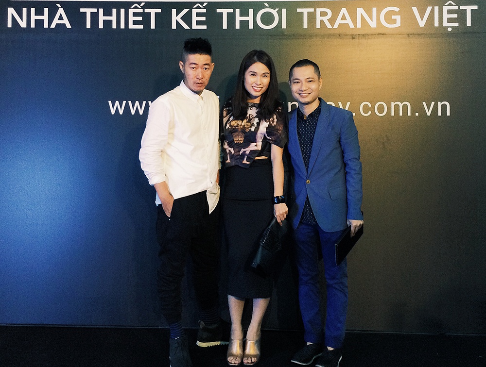Nhà thiết kế Võ Công Khanh, fashionista Hạ Mi và Giám đốc sáng tạo tạp chí Elle Dzũng Yoko.