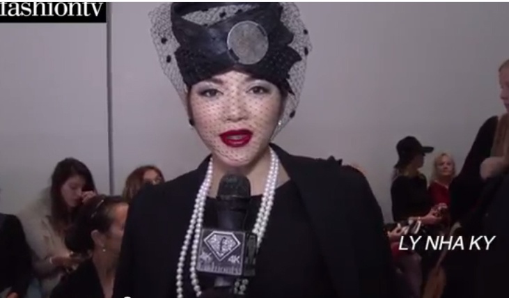 Ly Nha Ky gioi thieu tren Fashion TV hinh anh