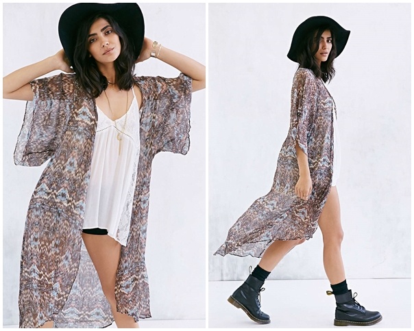 Maxi kimono - Trao luu hot cho tin do sanh mot hinh anh