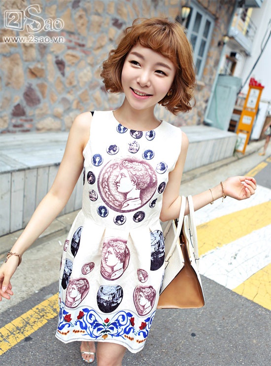 Với dáng váy xòe giúp bạn che đi vòng bụng mỡ hay cải thiện vòng 3 khiêm tốn.