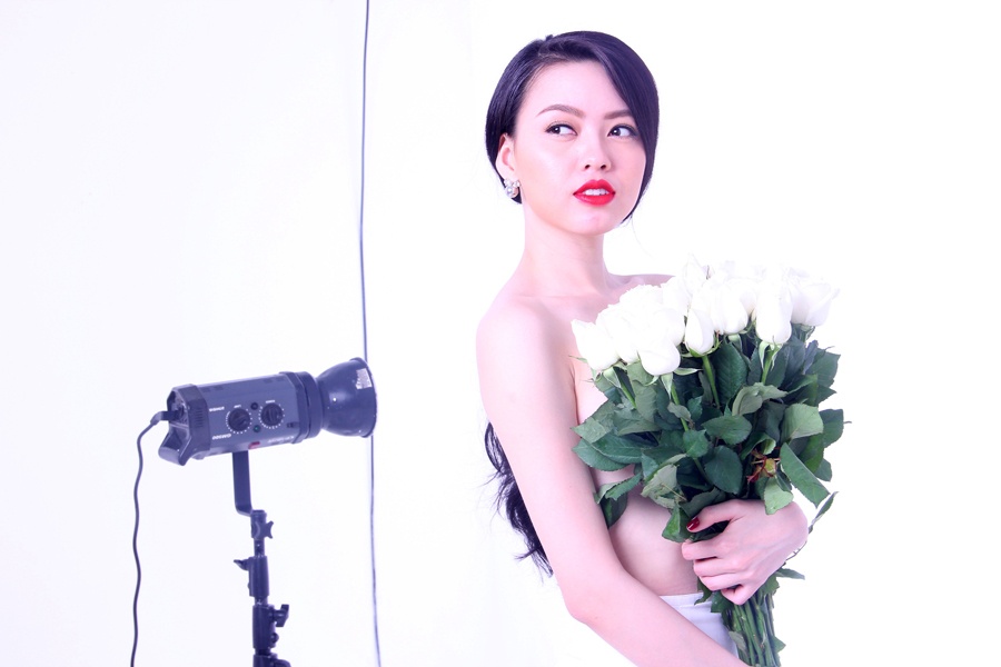 Hau truong buoi chup anh ban nude tao bao cua Vu Hoang Diep hinh anh