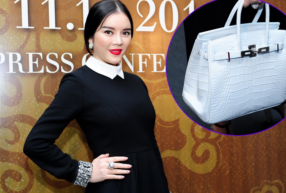 Ly Nha Ky dinh nghi van dung tui Hermes nhai hinh anh