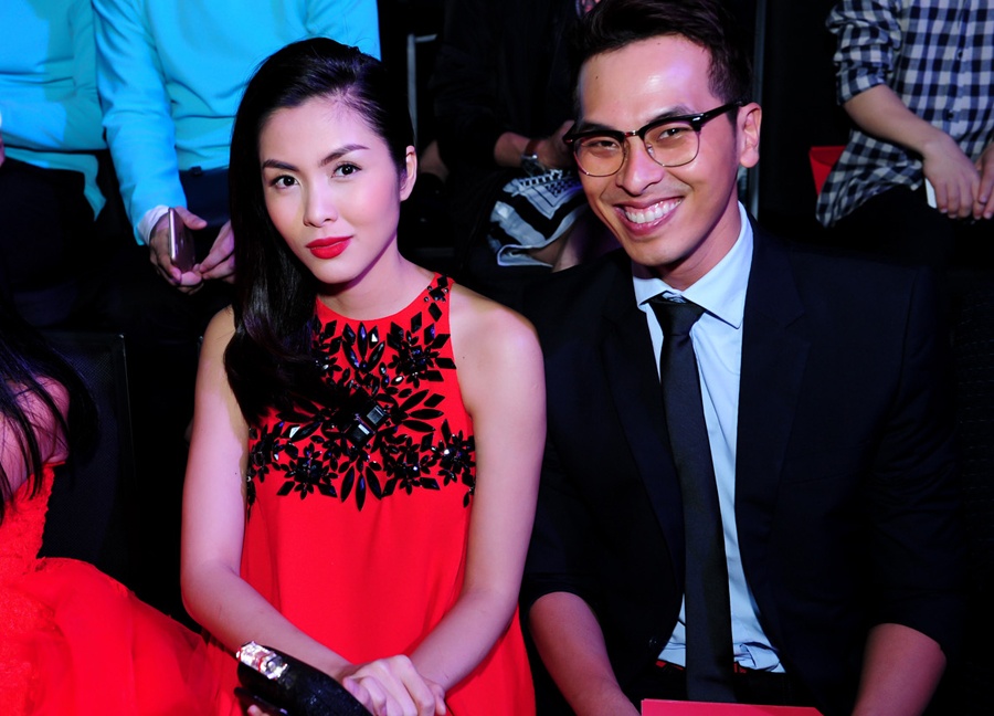 Tang Thanh Ha dien vay suong giua nghi an mang bau 4 thang hinh anh