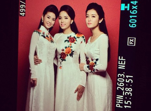 Hau truong buoi chup anh dau tien cua tan Hoa hau Viet Nam hinh anh