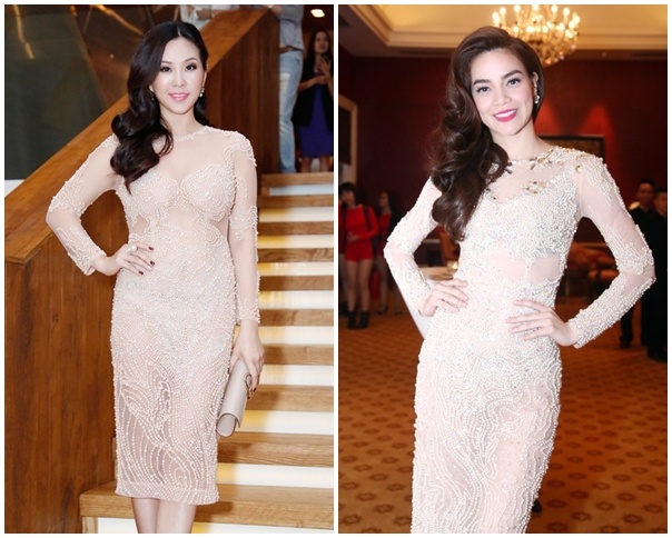 Hoa hau 3 con mac lai vay doc quyen cua Ho Ngoc Ha hinh anh