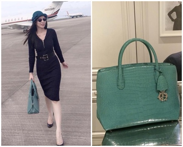 rên trang cá nhân, nữ người mẫu đăng tải hình ảnh chiếc túi Dior Bar mà cô vừa tậu. Theo người đẹp, đây là dòng sản phẩm có một không hai của nhãn hàng Dior nổi tiếng. 