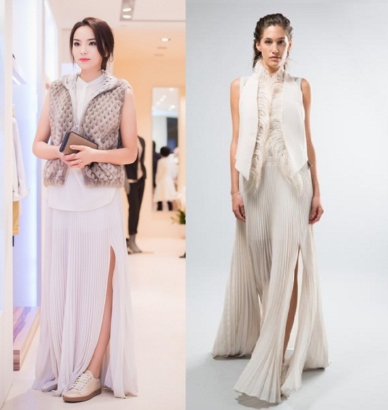 Tân hoa hậu mặc thiếu tinh tế hơn hẳn bản gốc.