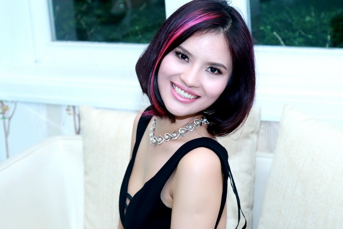 'Gai que' Le Thi Phuong cai thien hinh anh nho toc moi hinh anh