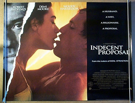 Woody Harrelson và Demi Moore trong Indecent Proposal.