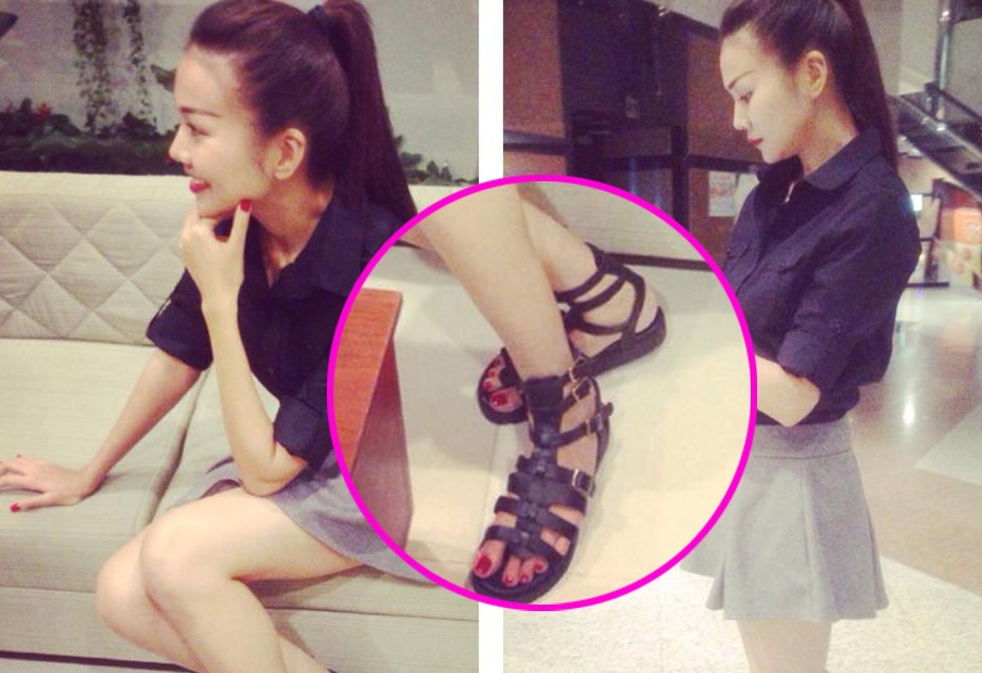 10 mot giay street style sanh dieu tu Thanh Hang hinh anh