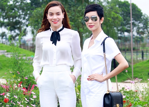 Sao Viet me man dien sac trang du su kien ngoai troi hinh anh