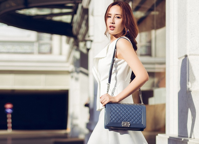 Mai Phuong Thuy phoi do thong minh voi mau trang den hinh anh