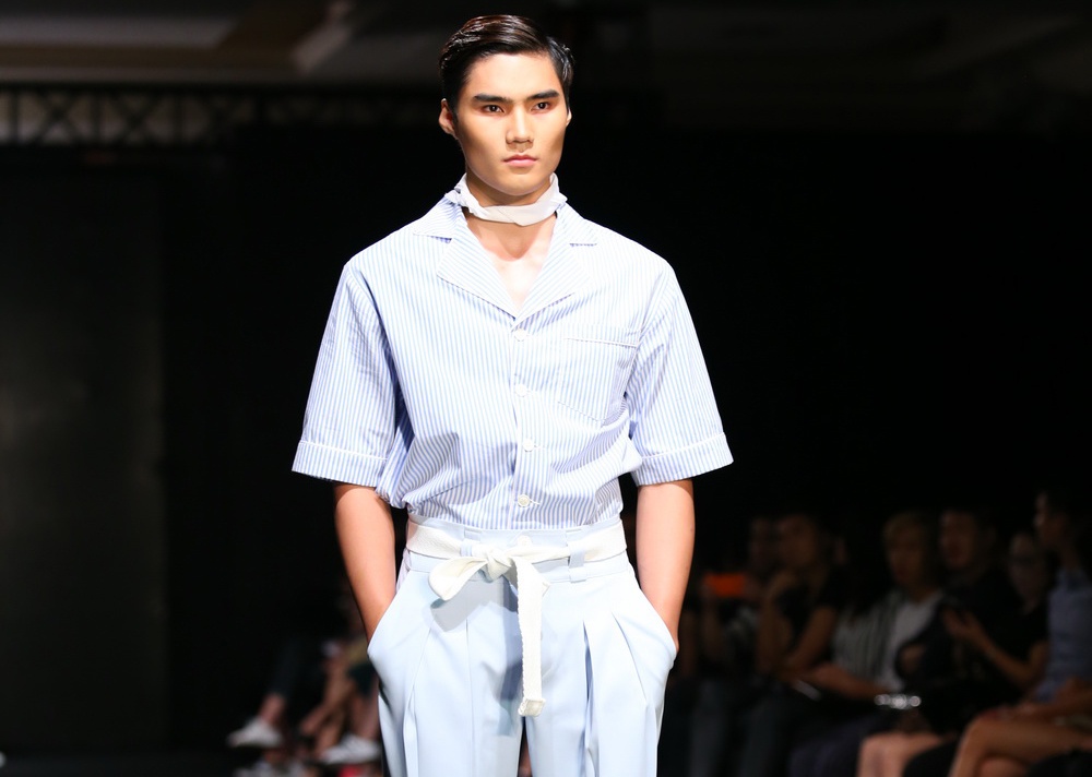 Quang Hung Next Top Model dien do ngu tren san catwalk hinh anh