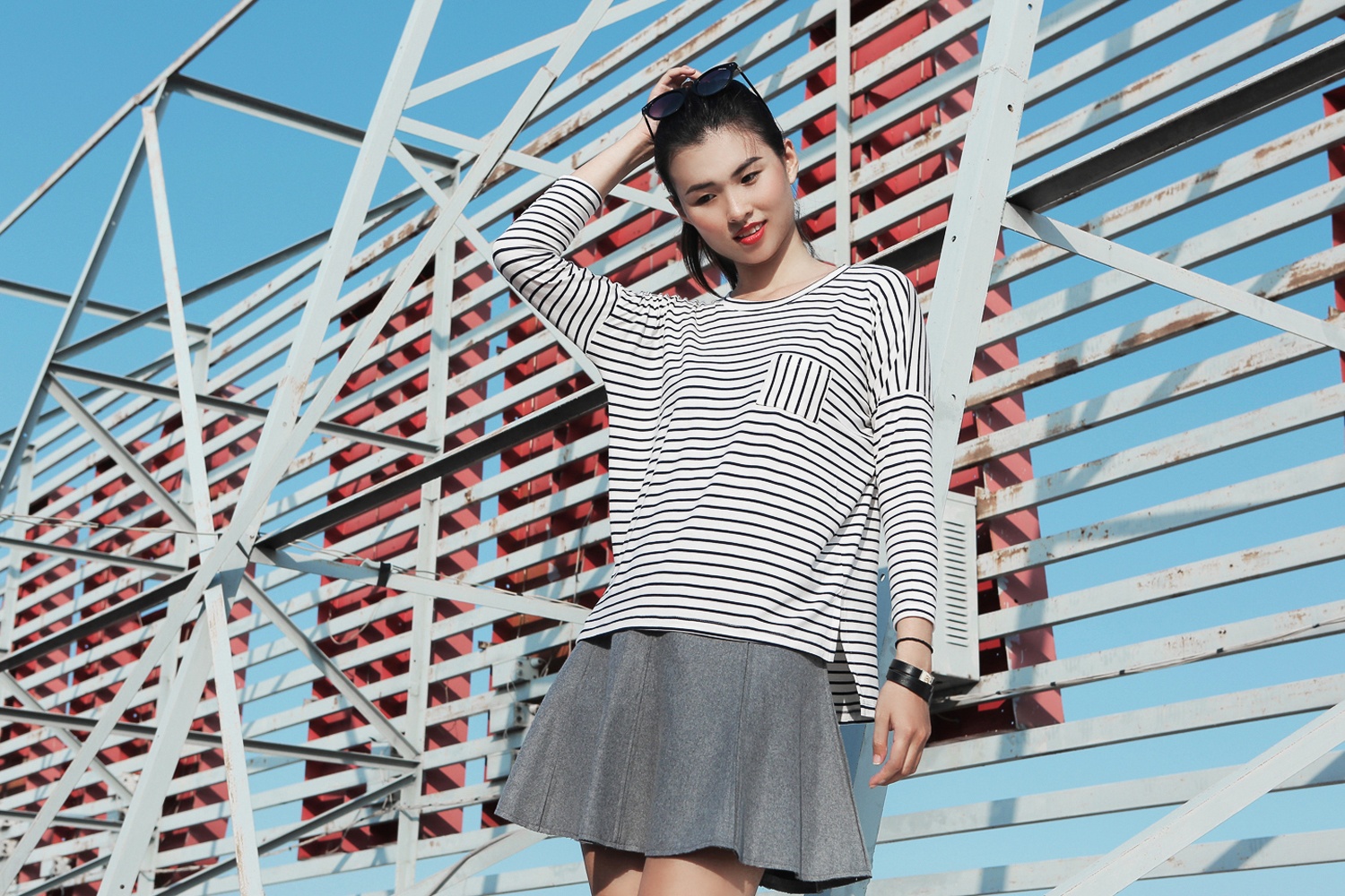 Thien Trang mac don gian dao pho hinh anh