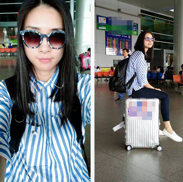 Ngô Thanh Vân nhí nhảnh như thiếu nữ với áo sơ mi kẻ sọc và quần skinny. Dù với những item thường ngày, nhưng nữ diễn viên vẫn cực bắt mắt tại sân bay.
