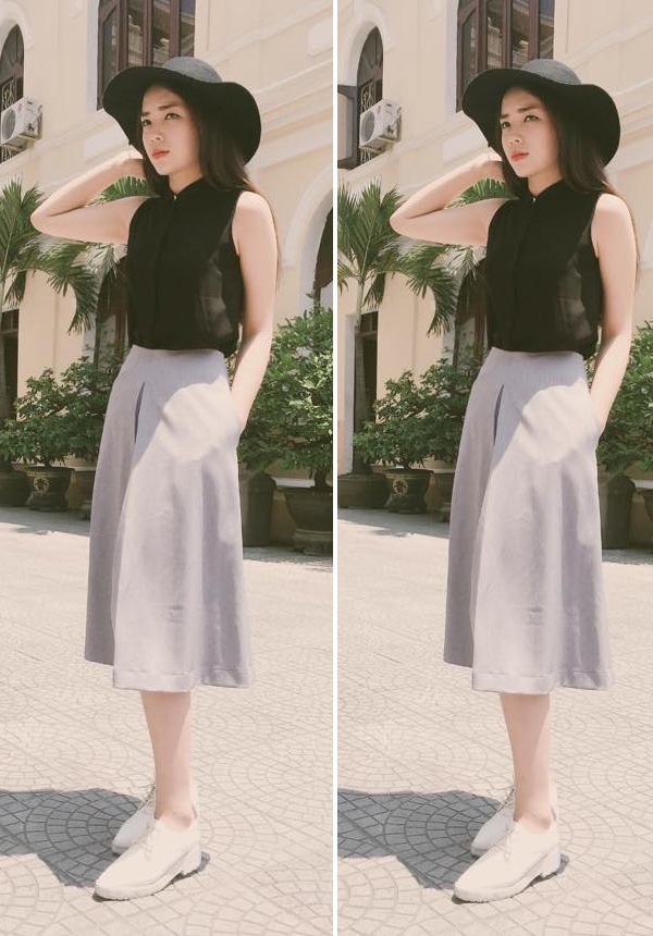 Style duyên dáng, nữ tính như Hoa hậu Kỳ Duyên được nhiều bạn trẻ yêu thích trong mùa hè năm nay.