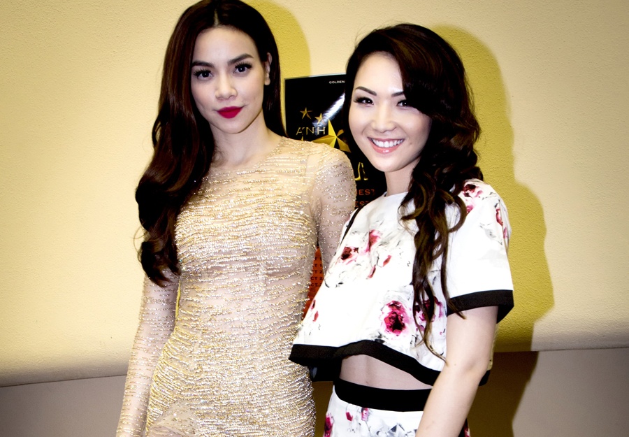 Ho Ngoc Ha mac sexy chay show giua bao du luan o My hinh anh