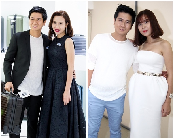 Vo chong Luu Huong Giang phoi do an y tren tham do hinh anh