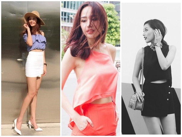 Mai Phương Thúy khiến người hâm mộ xuýt xoa trước phong cách thời trang ngày càng bắt ánh nhìn của người đẹp. Tuần này, hoa hậu Việt Nam diện trang phục mùa hè sexy khi xuống phố. Áo trễ vai crop-top đi kèm ăn ý cùng chân váy 