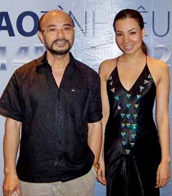 Hồ Quỳnh Hương bên Hà Dũng một thời.