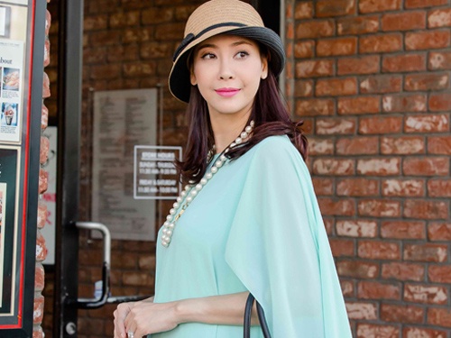 Hoa hau Ha Kieu Anh mang bau lan thu ba hinh anh