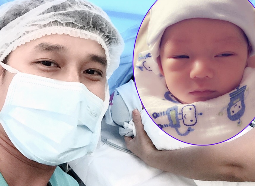 Le Hoang (The Men) lan dau khoe con trai khau khinh hinh anh