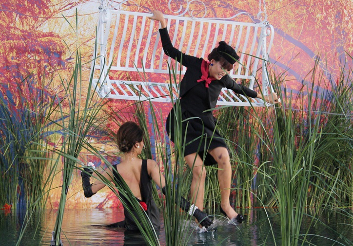 Te xuong nuoc, thi sinh Next Top chup anh voi toc uot nhep hinh anh