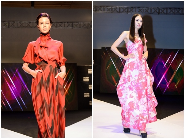 Hà Đỗ cá tính trong trang phục ứng dụng của NTK Victoria Huyen Nguyen. 