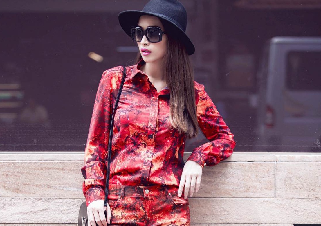 Quynh Thy mac sanh dieu tan bo tren pho Sai thanh hinh anh