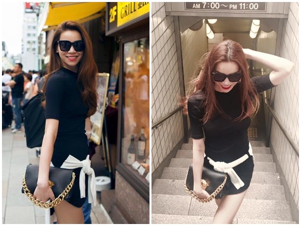 Trong chuyến du lịch, kết hợp công việc mới đây của Hồ Ngọc Hà tại Nhật Bản, 