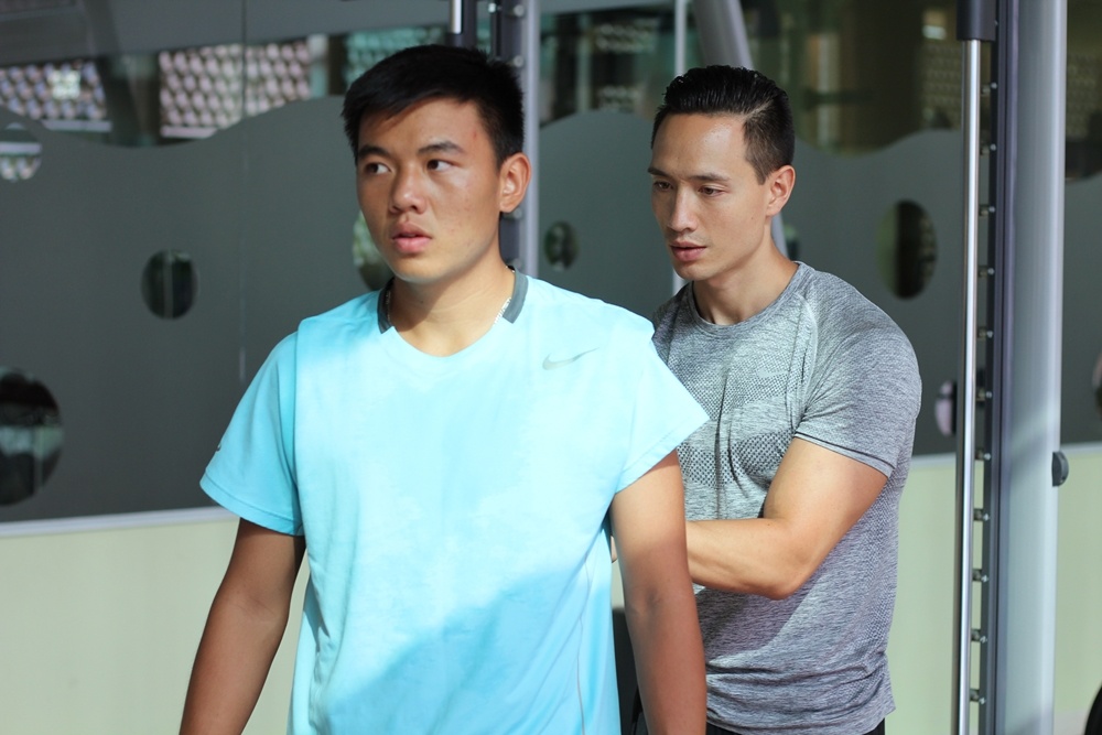 Kim Ly lam huan luyen vien the hinh cho Ly Hoang Nam hinh anh