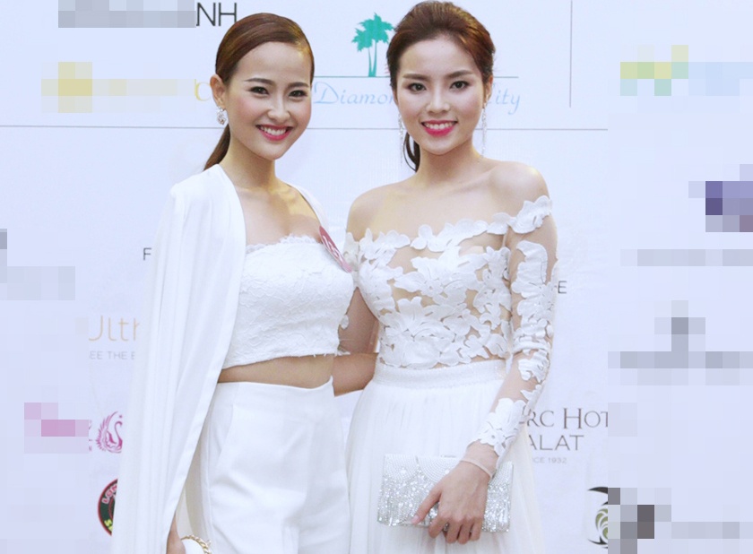 Ky Duyen rang ro ben thi sinh Hoa hau Hoan vu Viet hinh anh