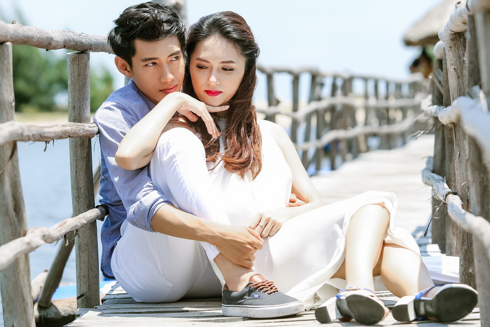 Quang Dang chup anh cung Huong Giang Idol hinh anh