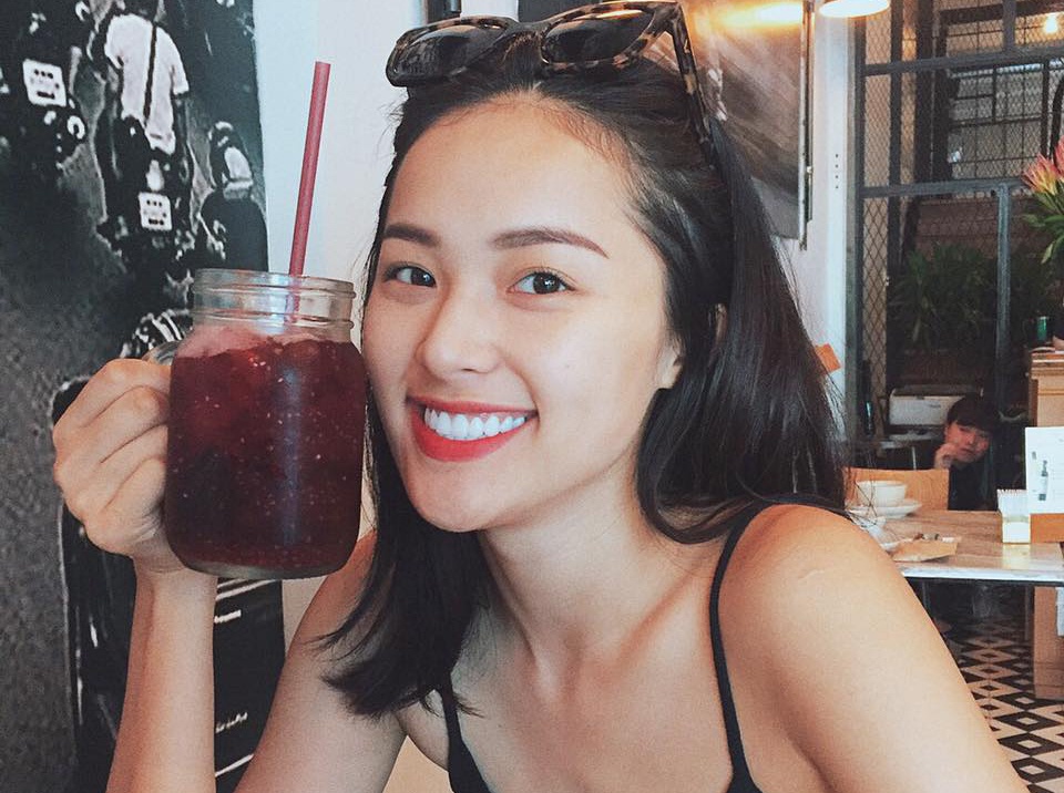 Hot girl Ha Vi im lang truoc tin don hen ho Cuong Do La hinh anh