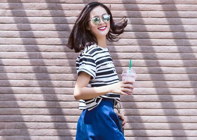 Street style sanh dieu cua nguoi dep Ha Vi hinh anh