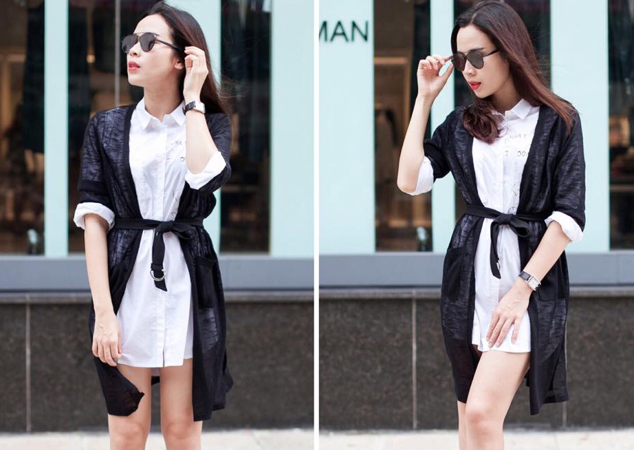 10 set do mua thu dang hoc hoi cua Luu Huong Giang hinh anh