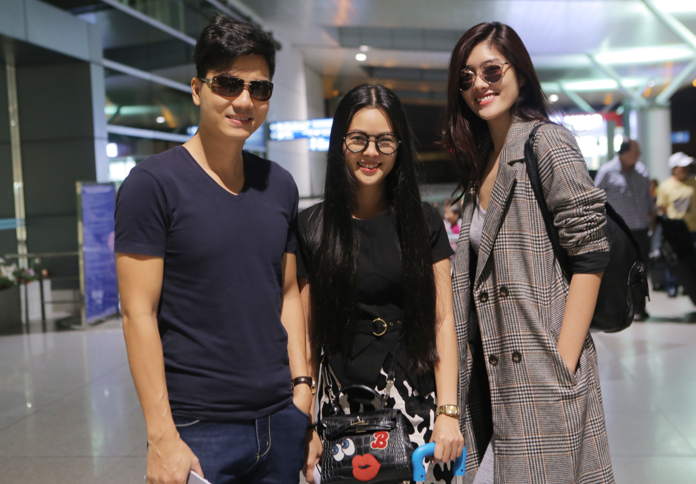 Thanh Duoc, Huynh Tien sang Hong Kong du sinh nhat TVB hinh anh