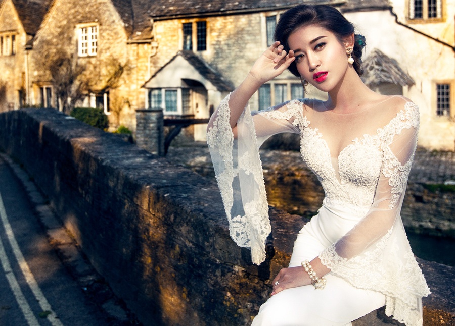 Huyen My lam co dau goi cam o troi Tay hinh anh