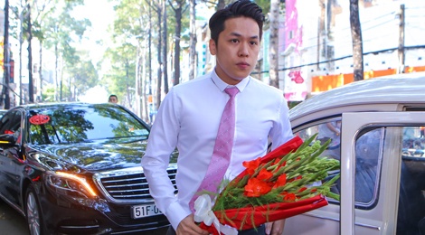 Chu re banh bao den hoi cuoi co dau Diem Huong hinh anh