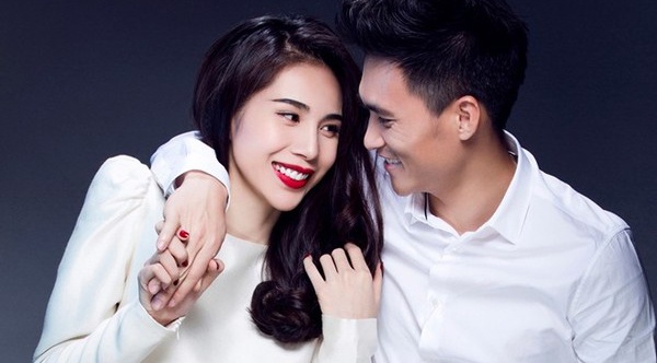 Cong Vinh - Thuy Tien lan dau don sinh nhat ben nhau hinh anh