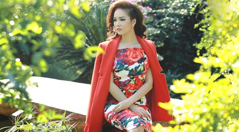 Thuy Van doi phong cach voi 8 bo dam quyen ru hinh anh