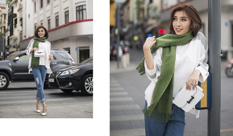 Tieu Chau Nhu Quynh xuong pho voi 5 set do tre trung hinh anh