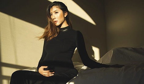 Ngoc Quyen sinh con trai dau long o My hinh anh