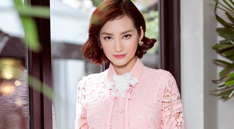 Truc Diem goi y 8 bo canh ren thanh lich hinh anh